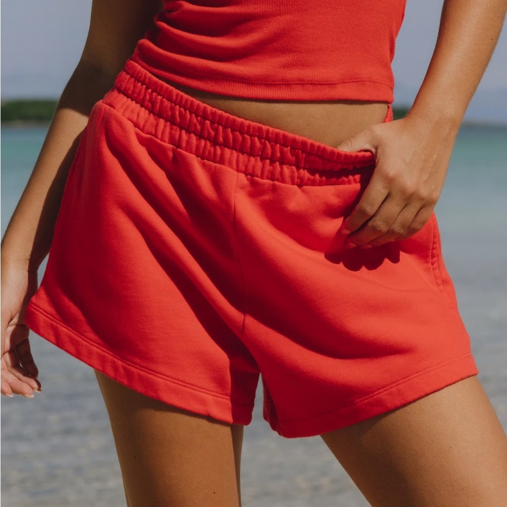 Daily Drills Vibrant Red Athletic Shorts